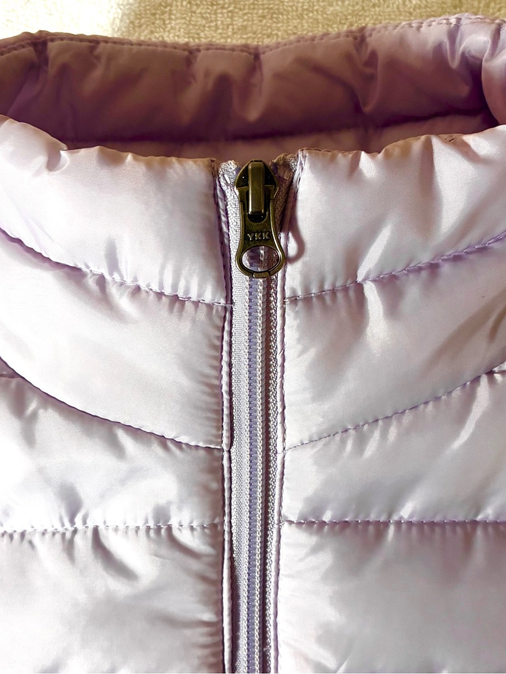 Loft Lilac Puffer Vest, Medium